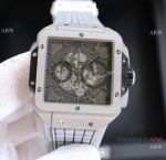 Japan Grade Copy Hublot Square Bang Unico Titanium Case (blasted) Chronograph watches